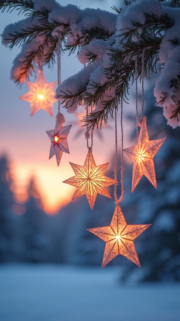 diy outdoor christmas star ideas