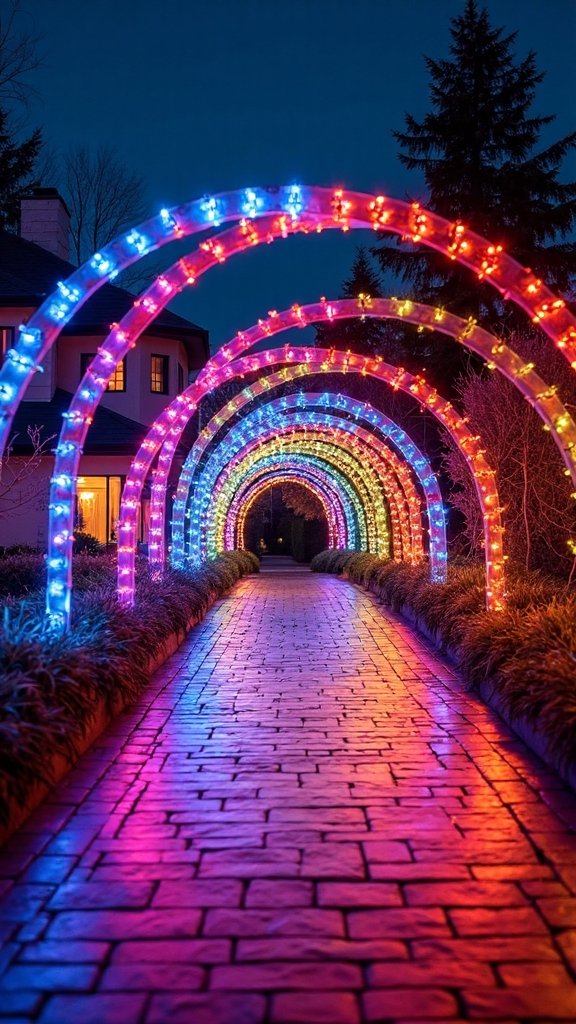 dramatic glowing magical pathway entrance