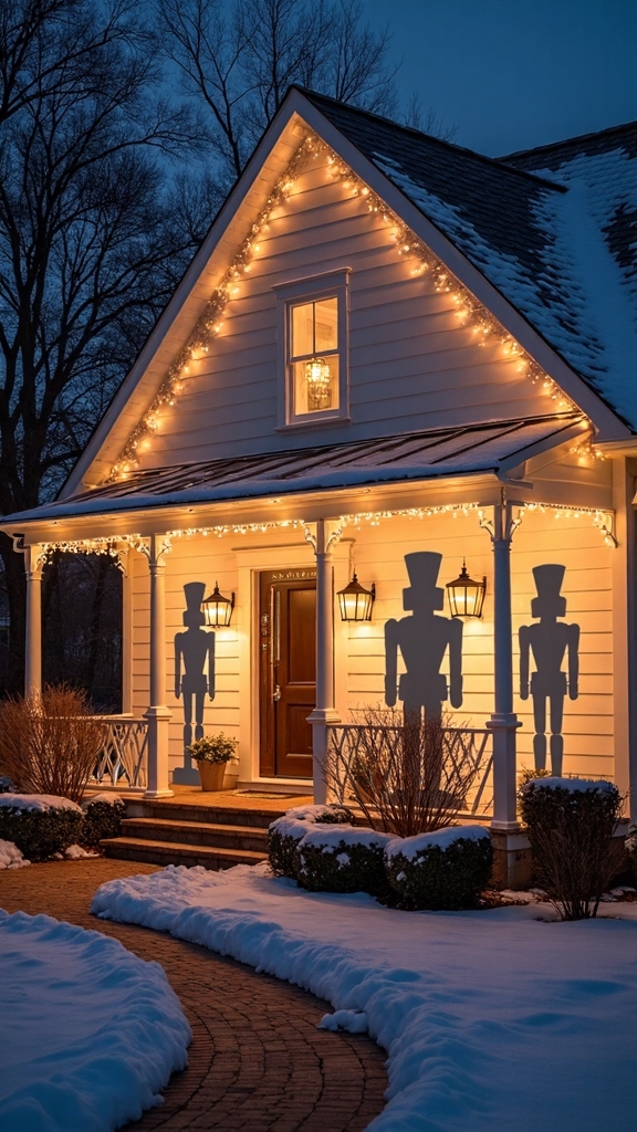 dramatic illuminated nutcracker soldier displays