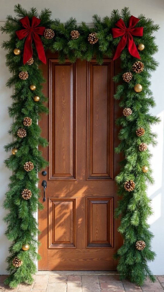 dramatic layered textured complementary holiday decor