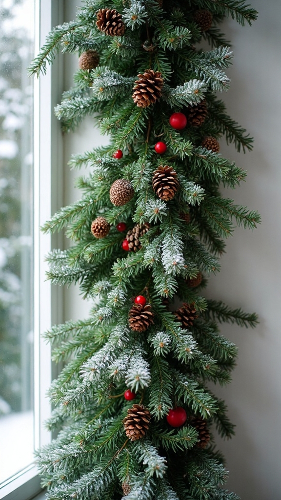 drape flowing natural garland swags