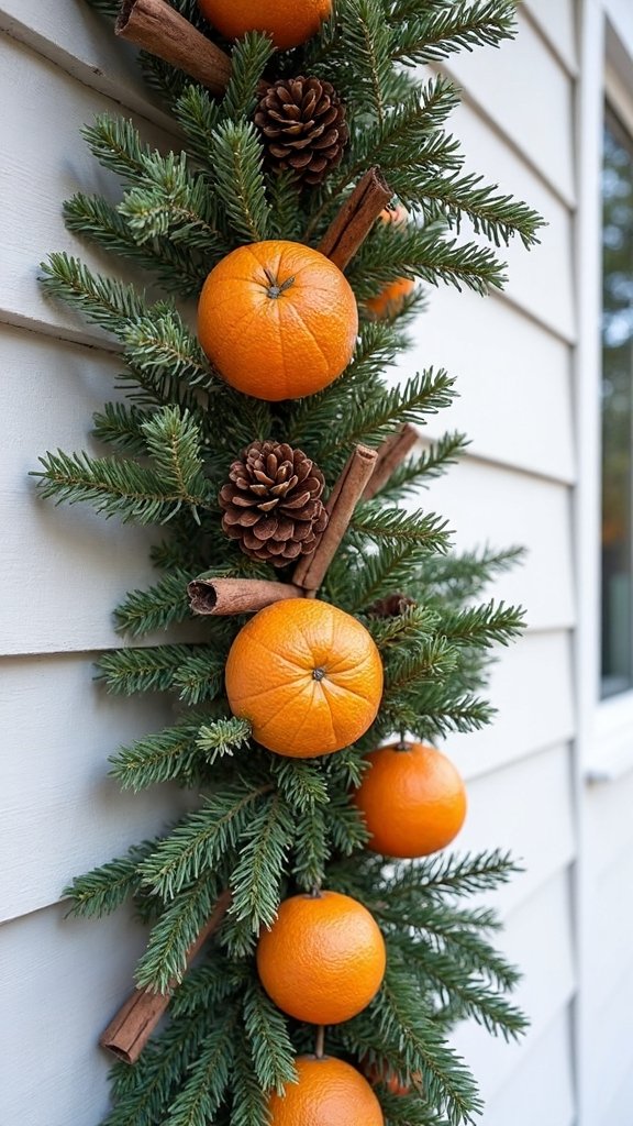eco friendly rustic christmas garland
