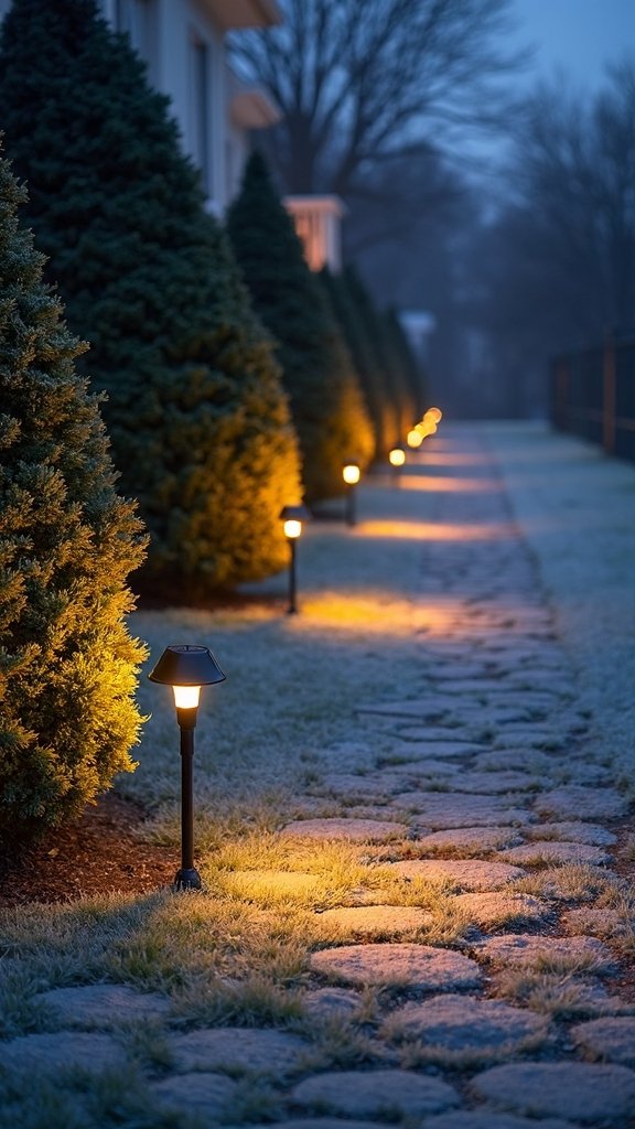 eco friendly solar powered maintenance free pathway lighting