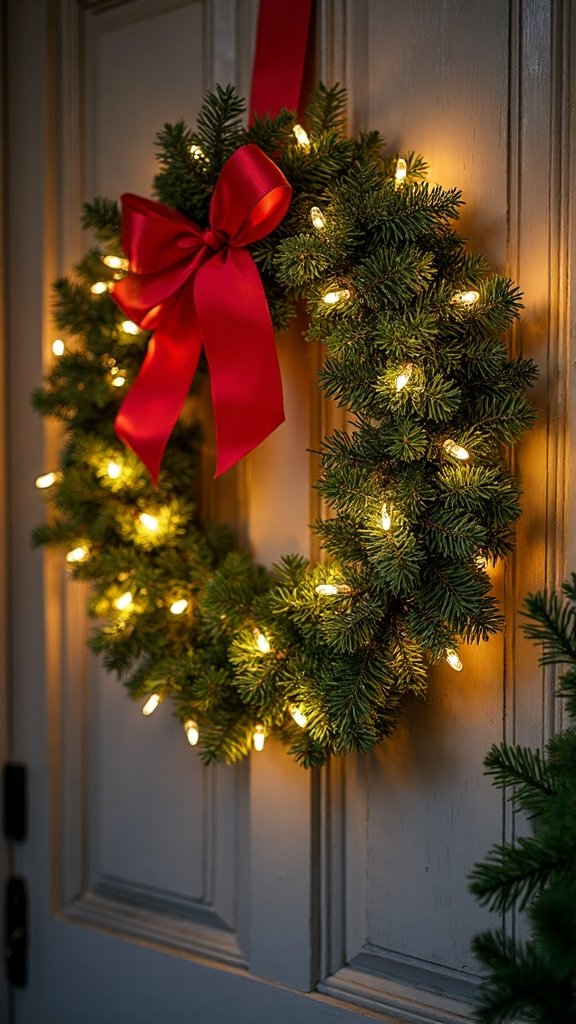 effortless festive front door decor