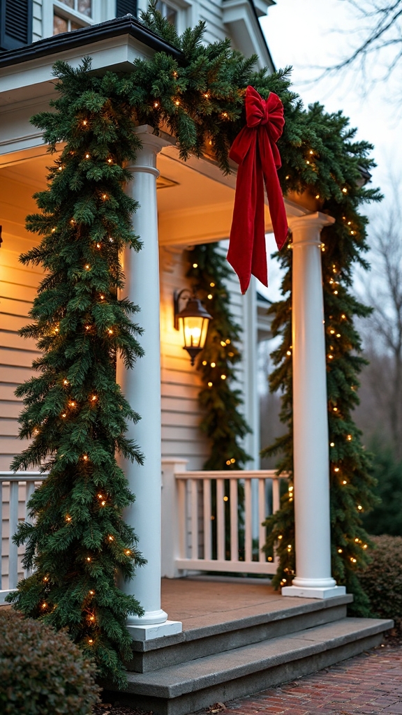elegant architectural porch column garnishes