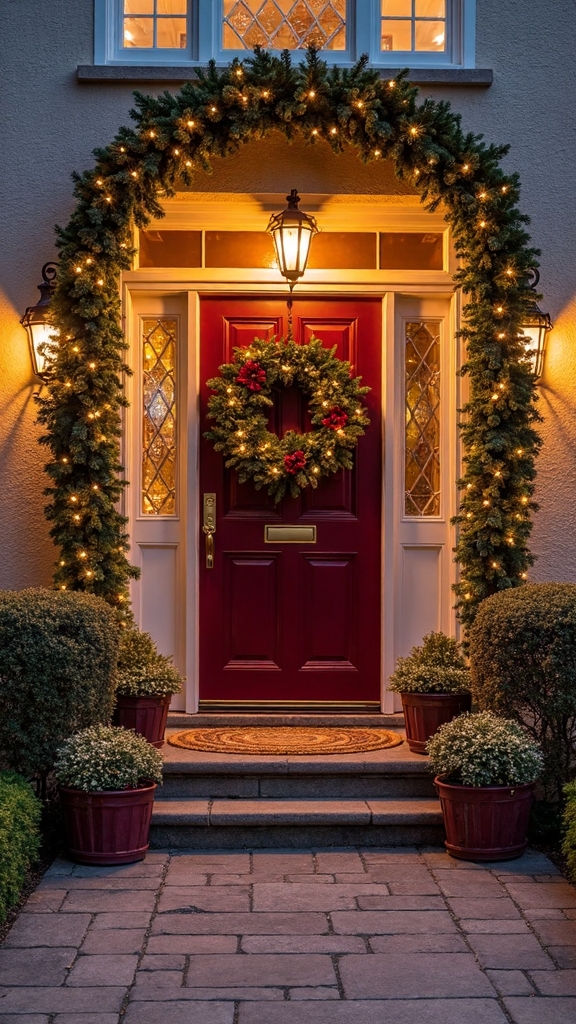 elegant christmas porch decor ideas