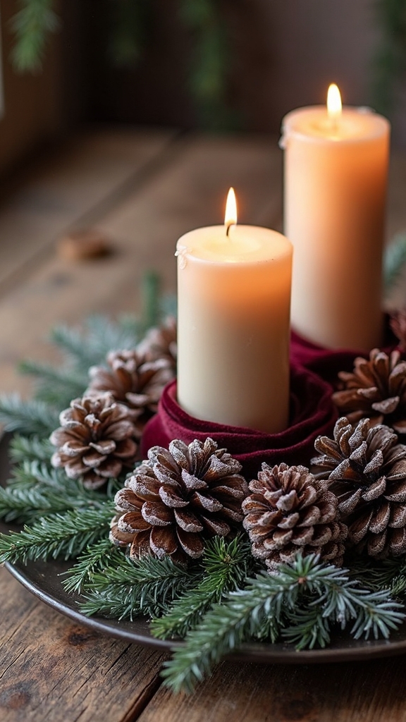 elegant cozy fragrant functional holiday centerpieces