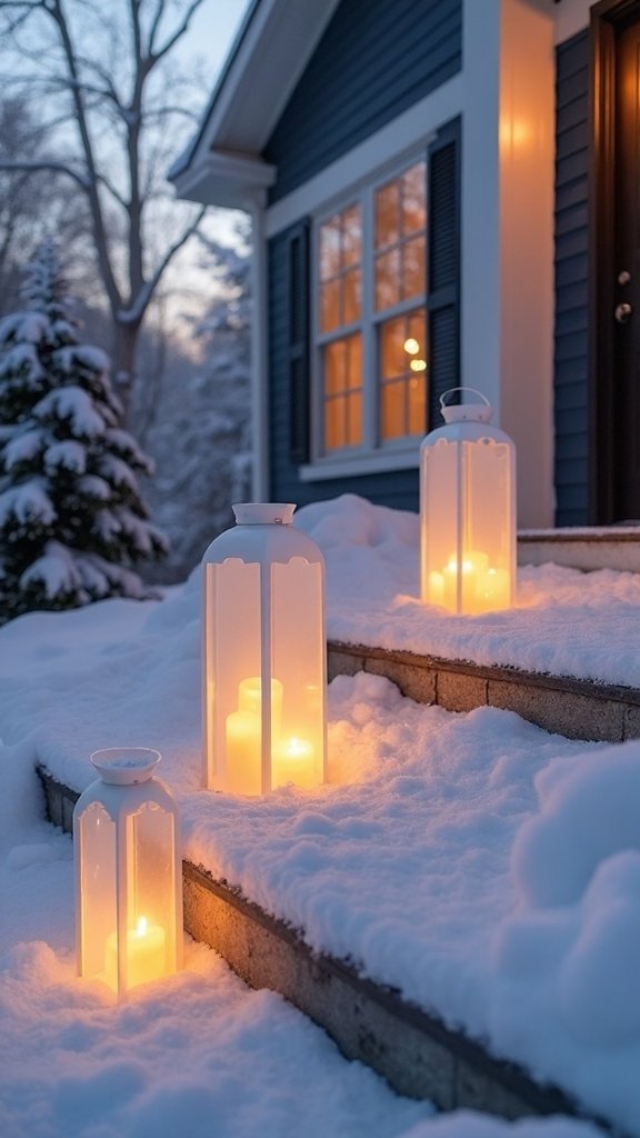 elegant minimalistic outdoor lighting arrangements