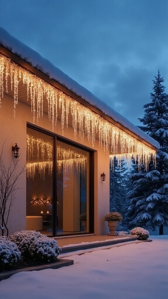 elegant restrained enchanting icicle lights