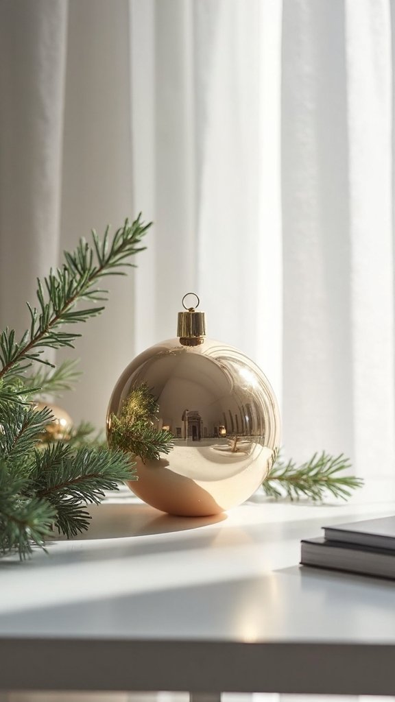 elegant single desktop holiday ornament