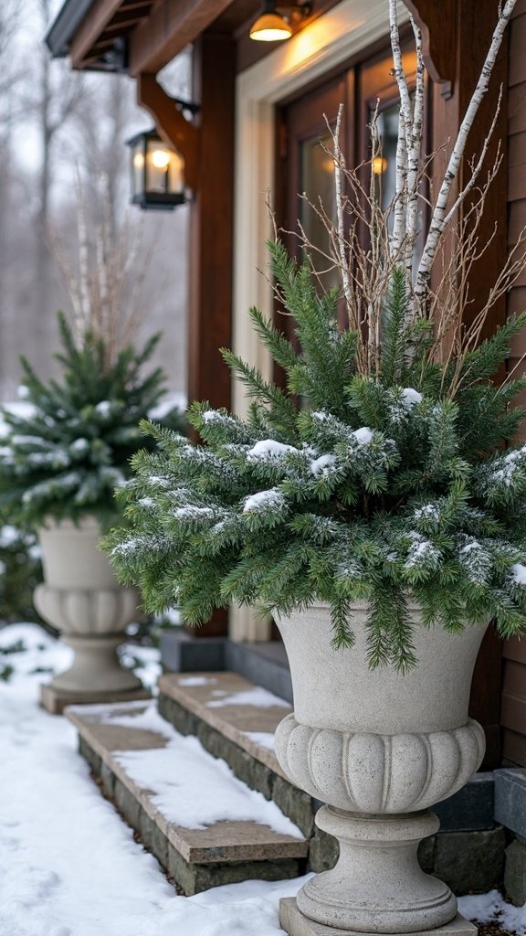elegant winter foliage display
