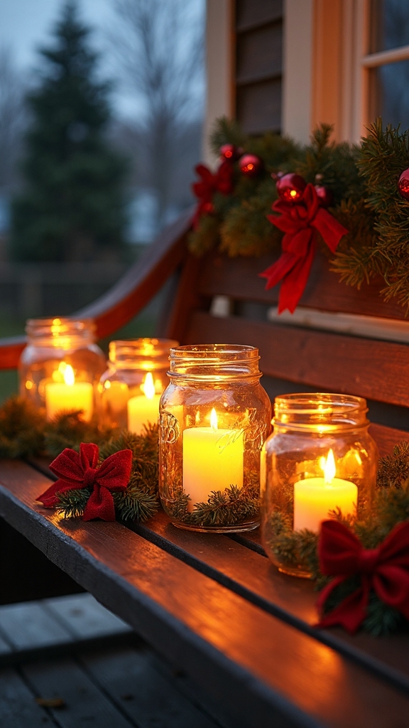 enchanting battery operated candle centerpiece for porch