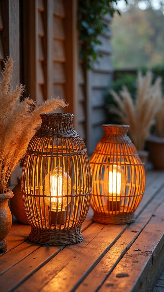 enchanting bohemian porch lighting sanctuary