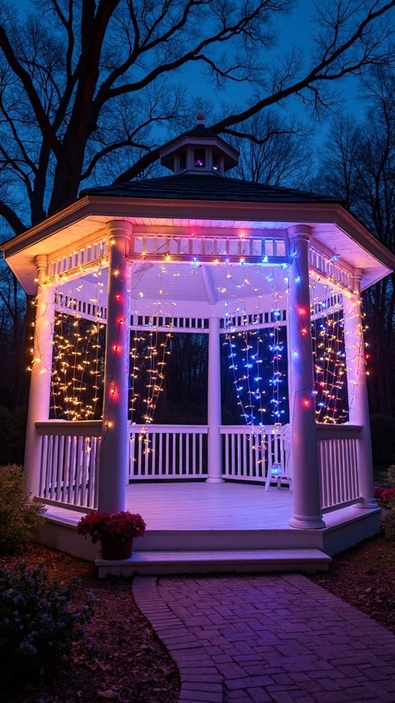 enchanting cascading led light curtain