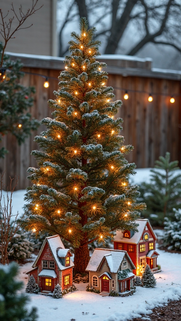 enchanting miniature village holiday centerpiece