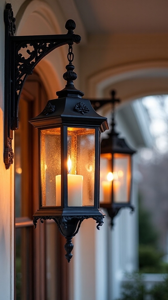 enchanting victorian porch lantern ambiance