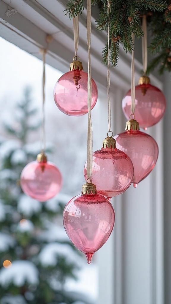 enchanting vintage glass ornament displays