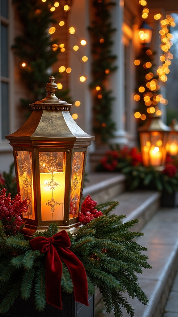 enchanting winter porch illumination showcase