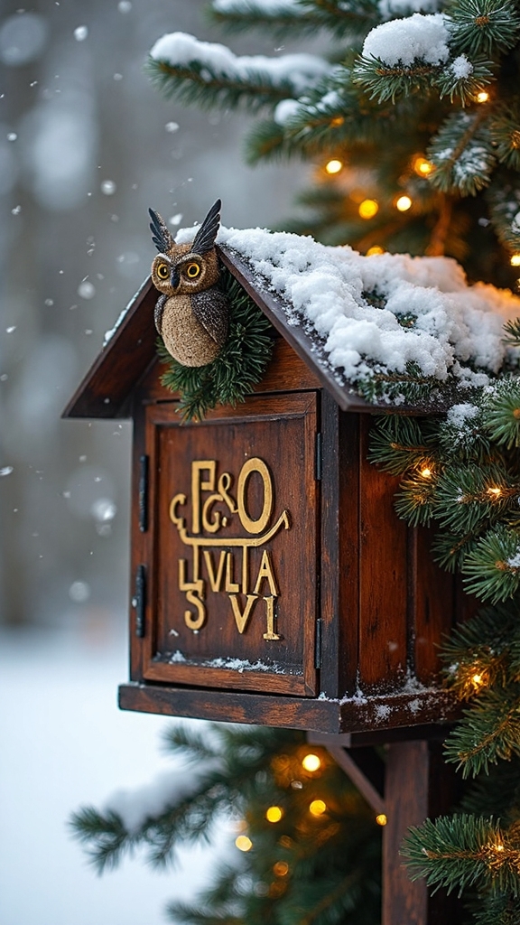 enchanting wizarding holiday mailbox decor