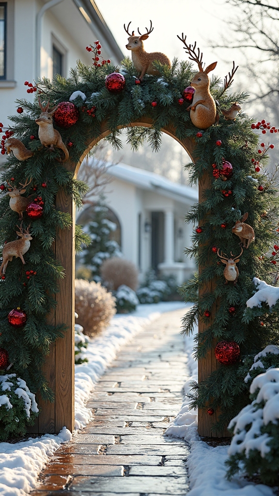 enchanting woodland christmas arrangement