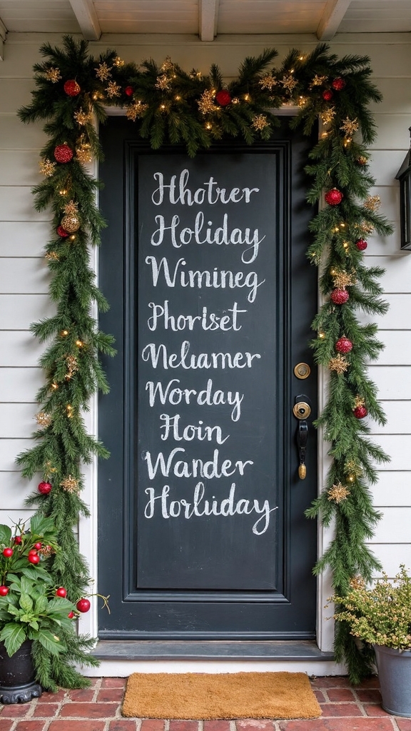 engaging interactive holiday chalkboard displays