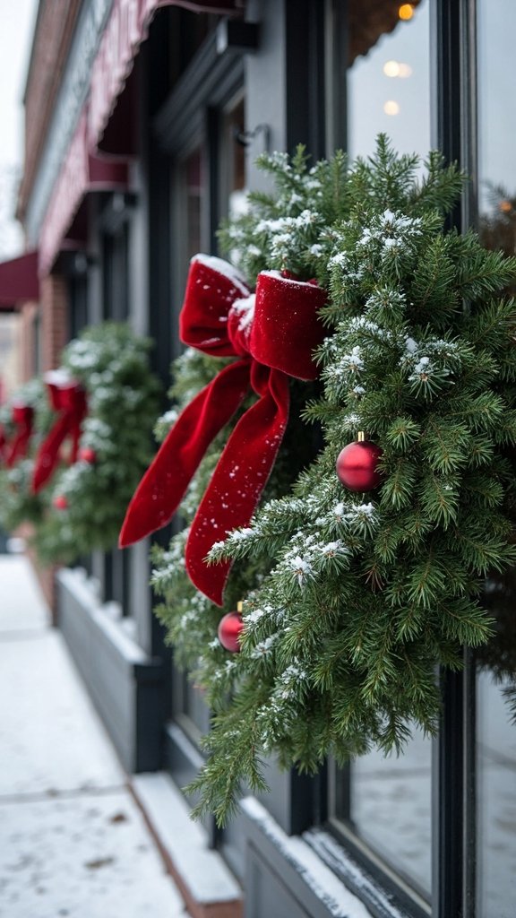 eye catching festive wreath clusters