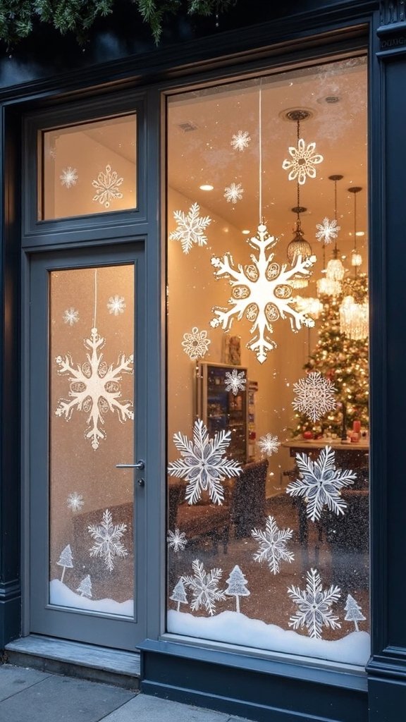 eye catching holiday window displays