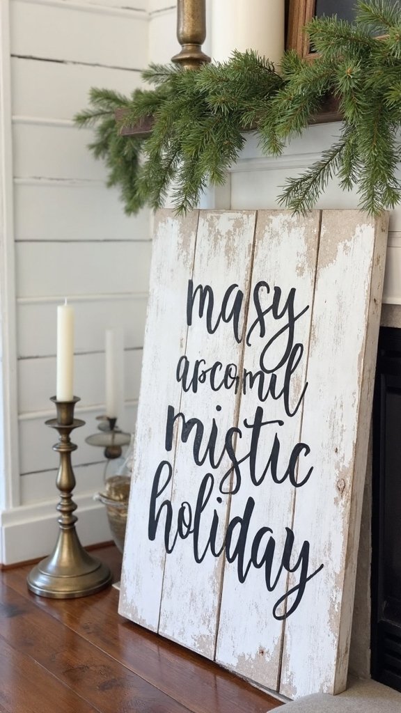 farmhouse inspired reclaimed wood holiday decor