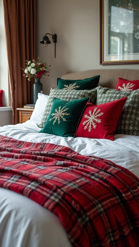 festive bedding decor transformation minimal