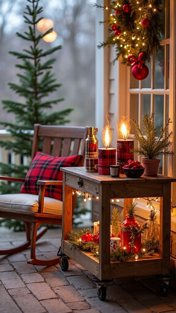 festive beverage station invites social warmth