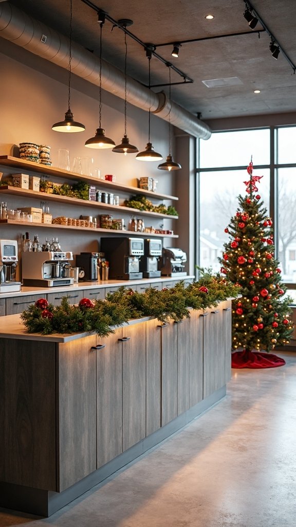 festive break room winter wonderland cheer