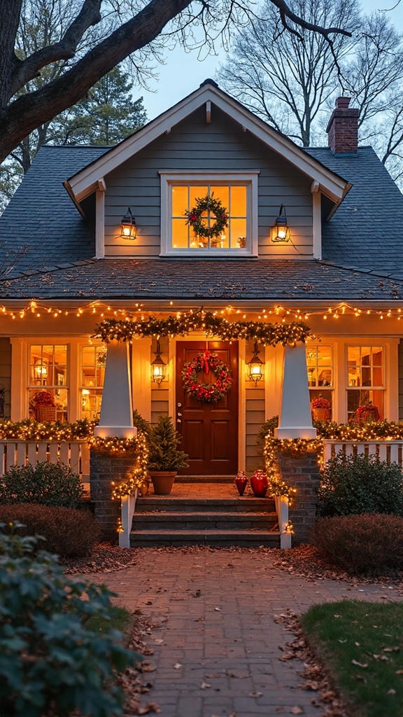 festive bungalow outdoor christmas decorations