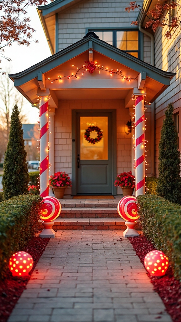 festive diy candy outdoor decorations