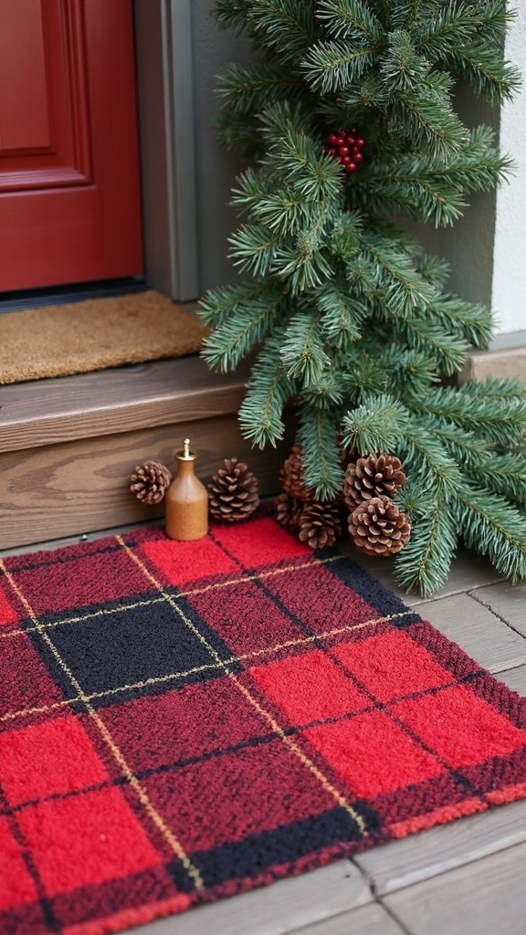 festive holiday doorway welcome decor