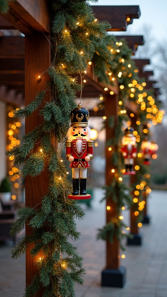 festive holiday entrance decor accents