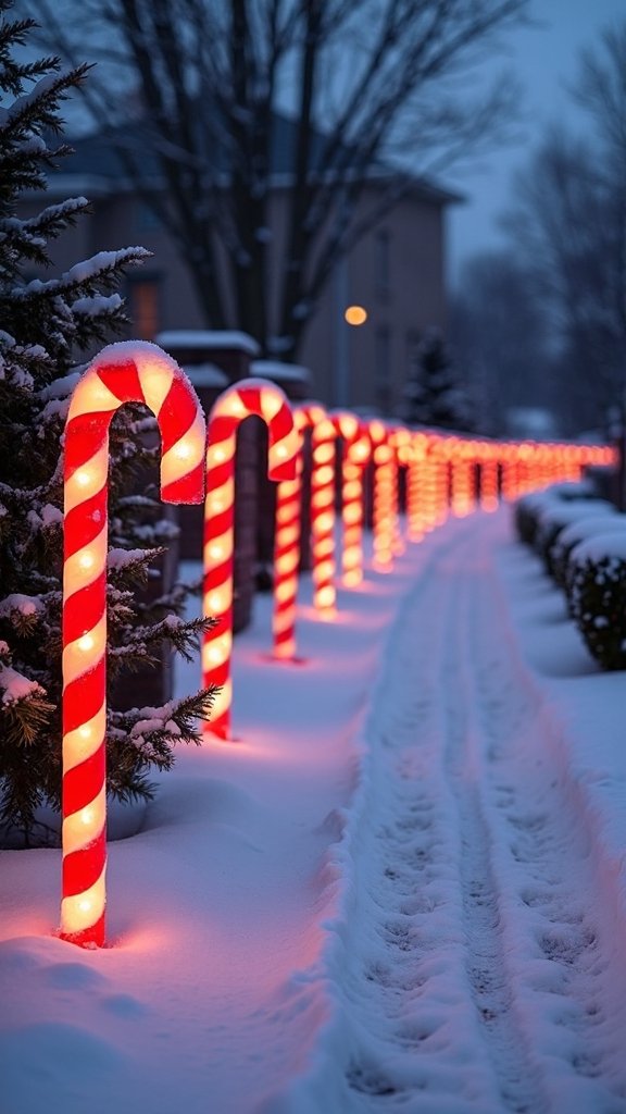 festive holiday pathway guidance decor