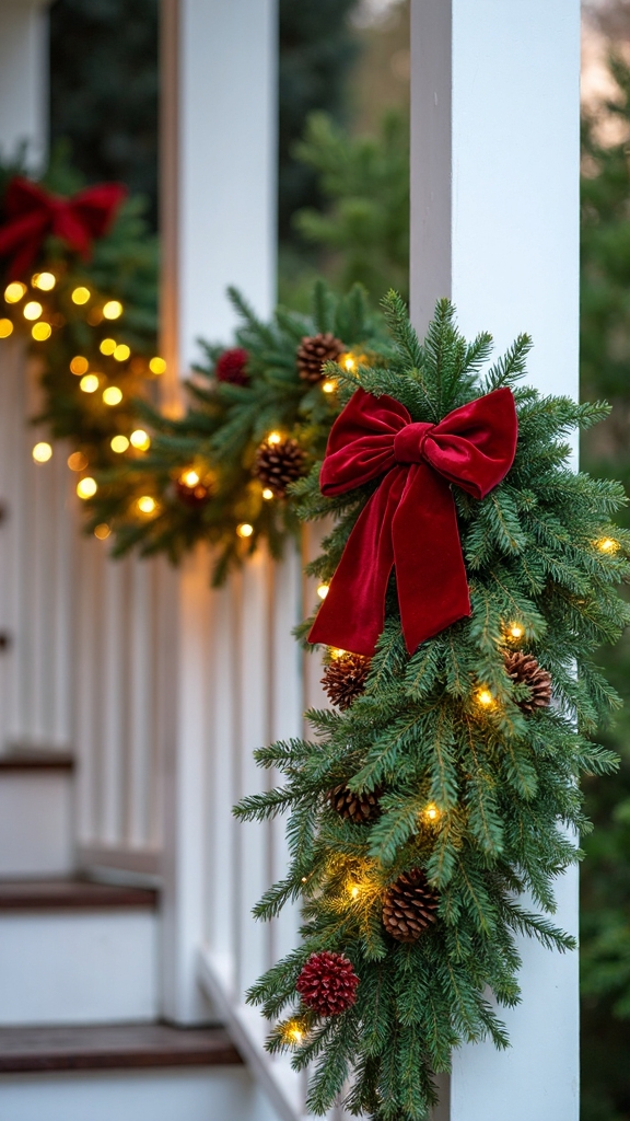 festive inviting elegant christmas garland