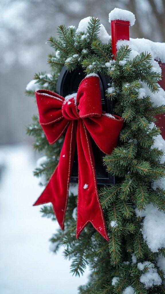 festive mailbox decoration coordination