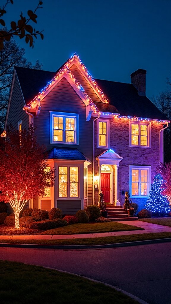 festive multicolor outdoor christmas lights