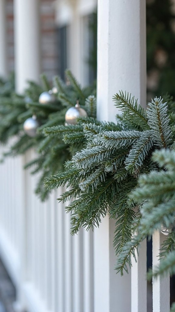 festive outdoor christmas garland display