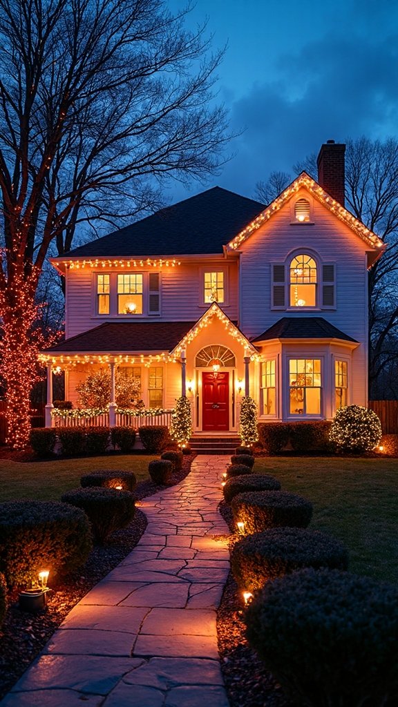 festive outdoor christmas lighting ideas