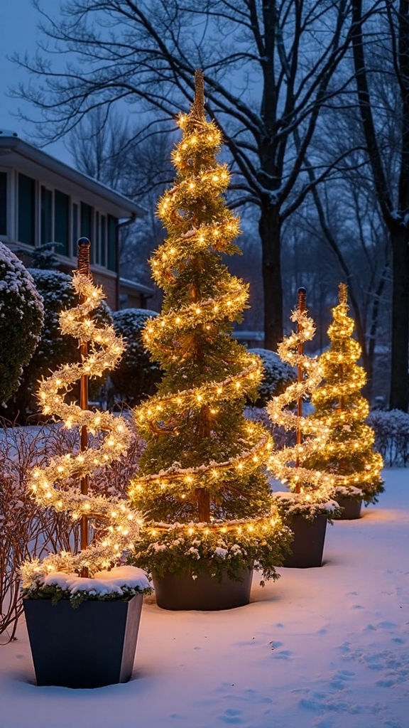 festive outdoor christmas tree alternatives