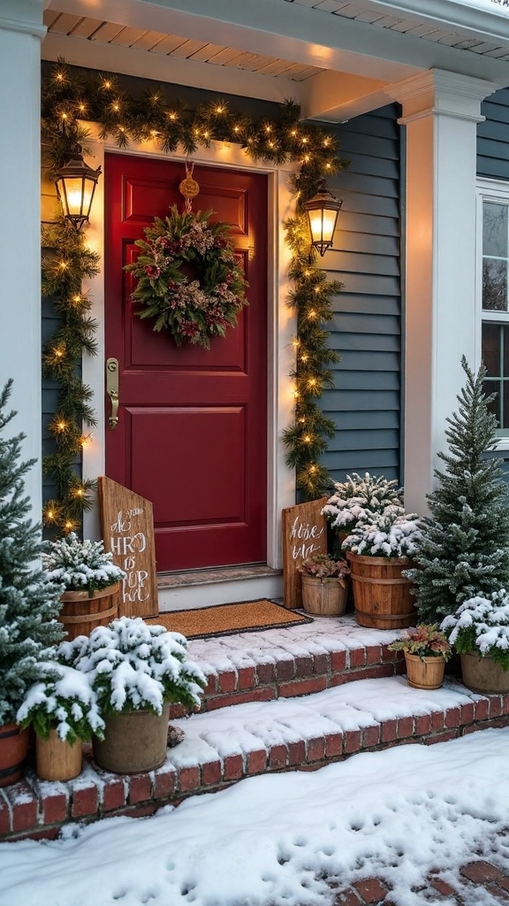 festive outdoor diy christmas signage
