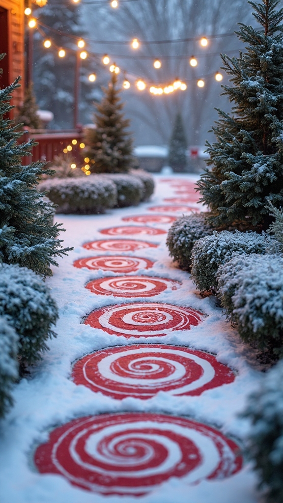 festive peppermint whimsical welcoming
