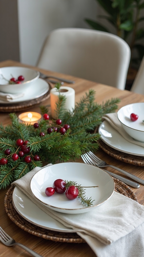 festive simple everyday table decor