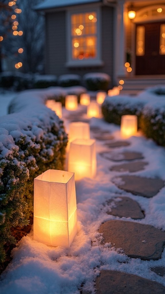 festive walkway luminous guidance