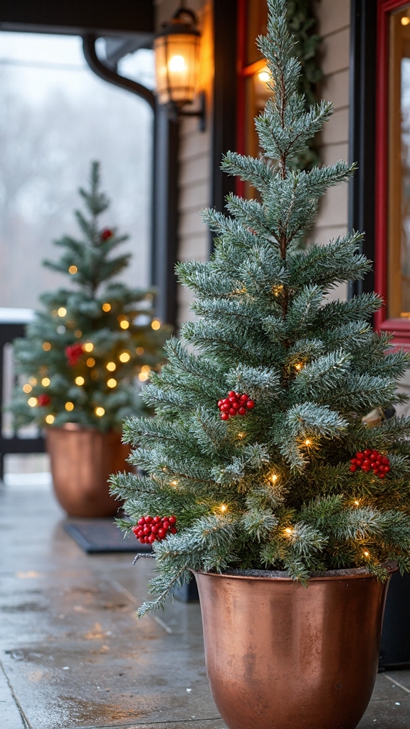 festive winter greenery decor arrangements