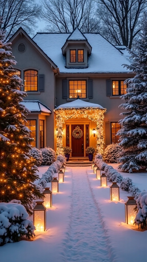 festive winter outdoor christmas decorations
