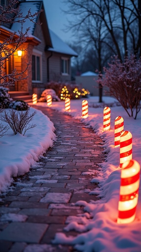 festive winter walkway illumination delight