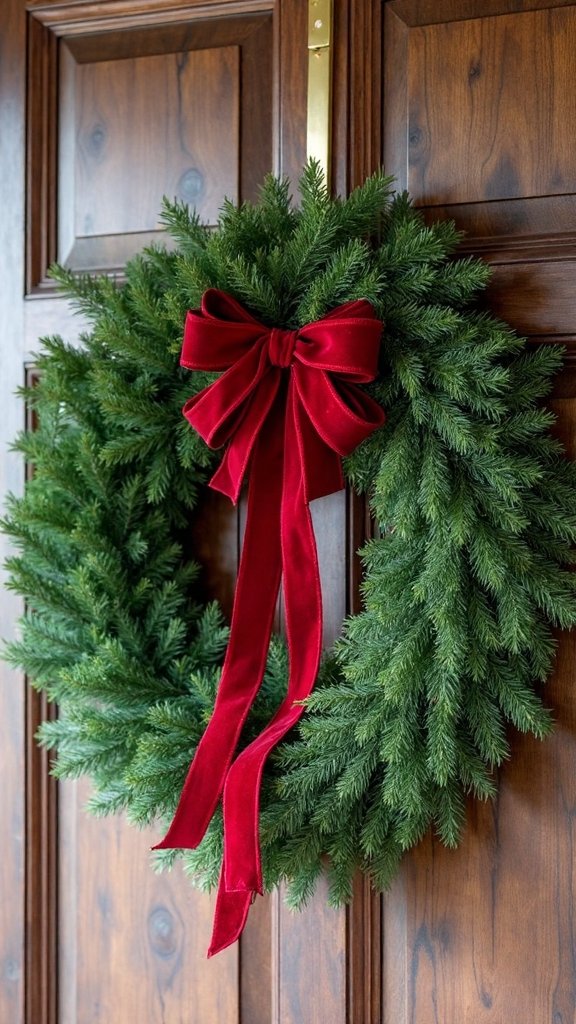 fragrant elegant christmas door decor